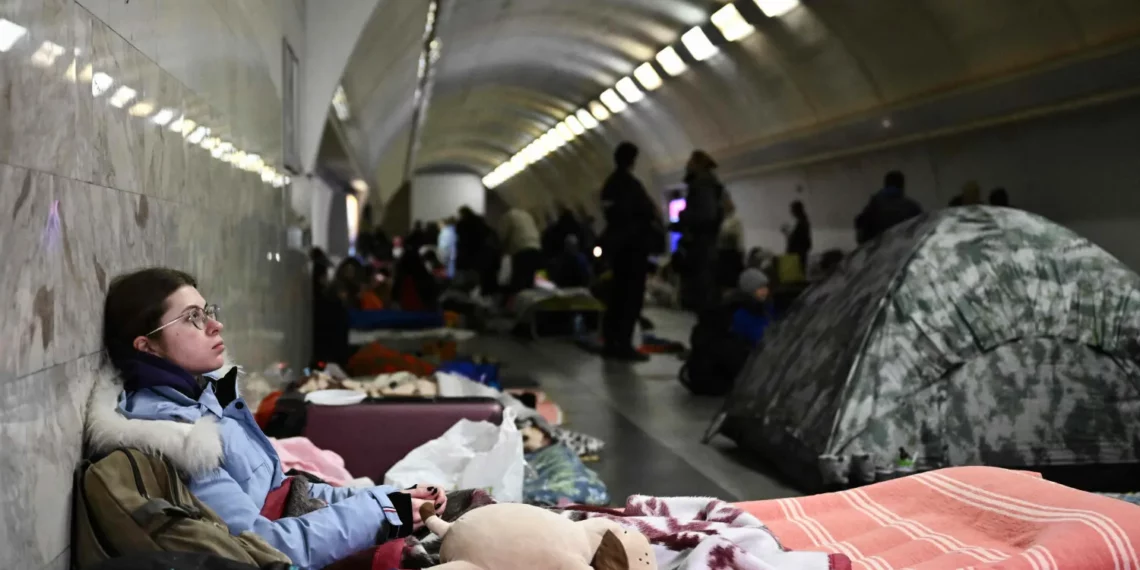 The Kyiv metro Aris Messinis / STF / AFP / Scanpix / LETA