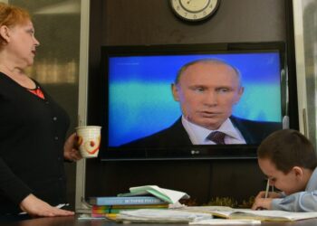 AFP / Russians rely heavily on state-run TV for their news