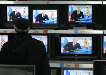 Half of all Russians think television is the most reliable source of information.