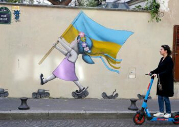A fresco by the French street artist known as Seth graces the wall of a building in Paris' 13th arrondissement. (Photo by Chesnot) GETTY IMAGES