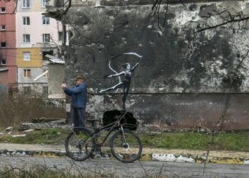 Banksy's Mural in Kiev region /Getty Images